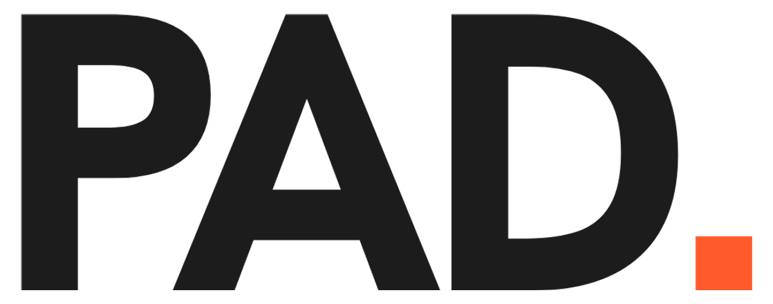 Logo PAD. en noir